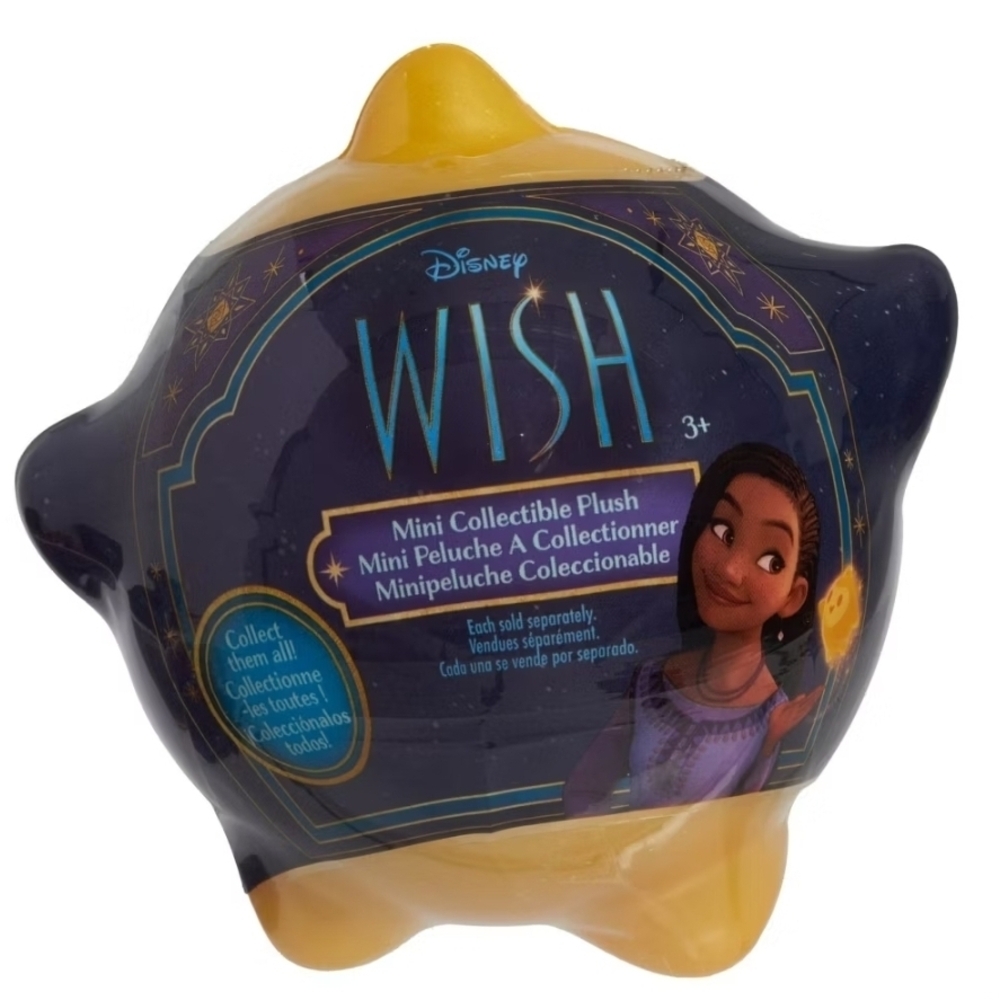 2 Disney Wish Star-Mini Collectible Plush Inside.